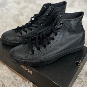 Converse Black Leather shoes